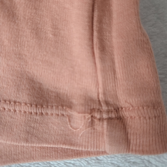 Y2K Lauren Ralph Lauren Womens XS TShirt Peach Coral Short Sleeve Cotton RL Logo - Picture 8 of 10